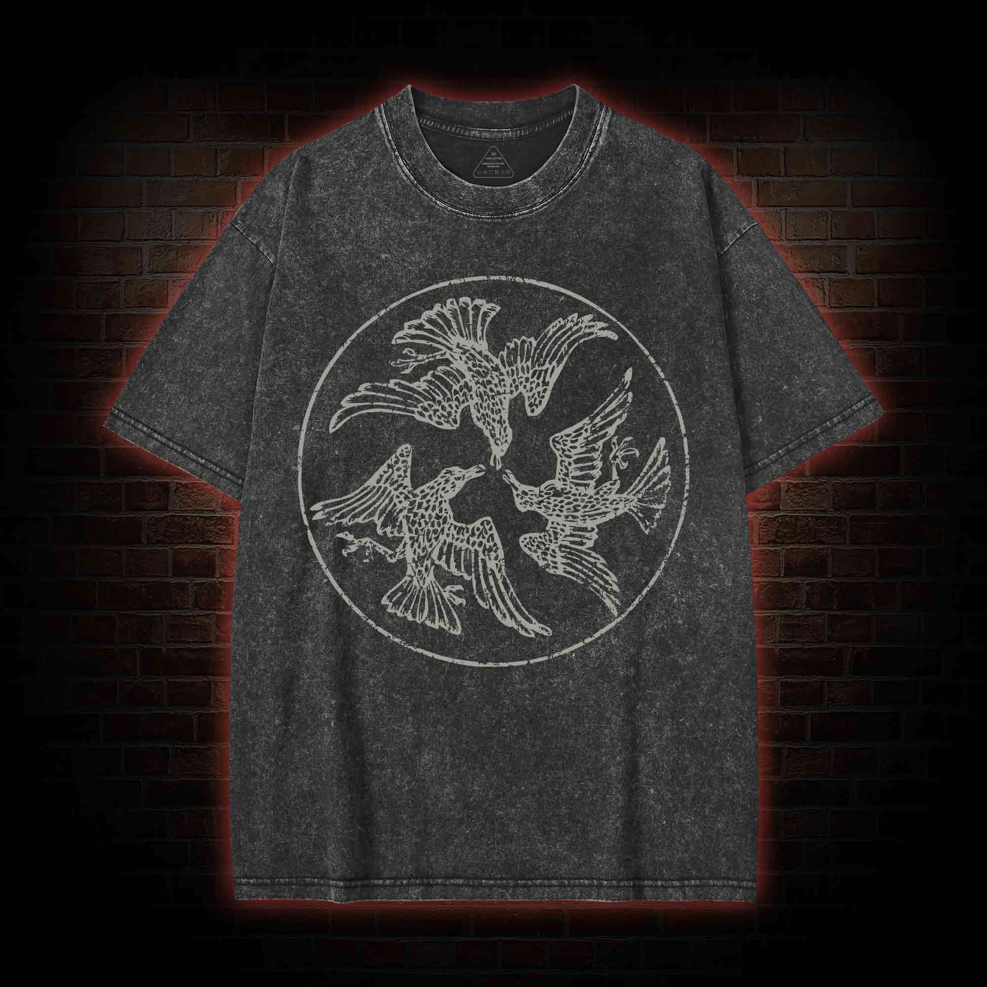 Three Ravens Washed T-shirt