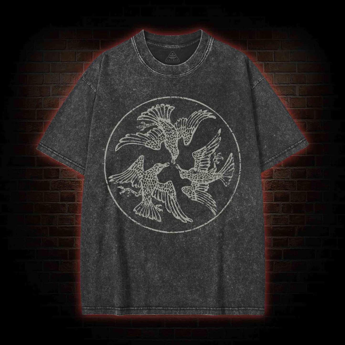 Three Ravens Washed T-shirt
