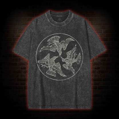 Three Ravens Washed T-shirt