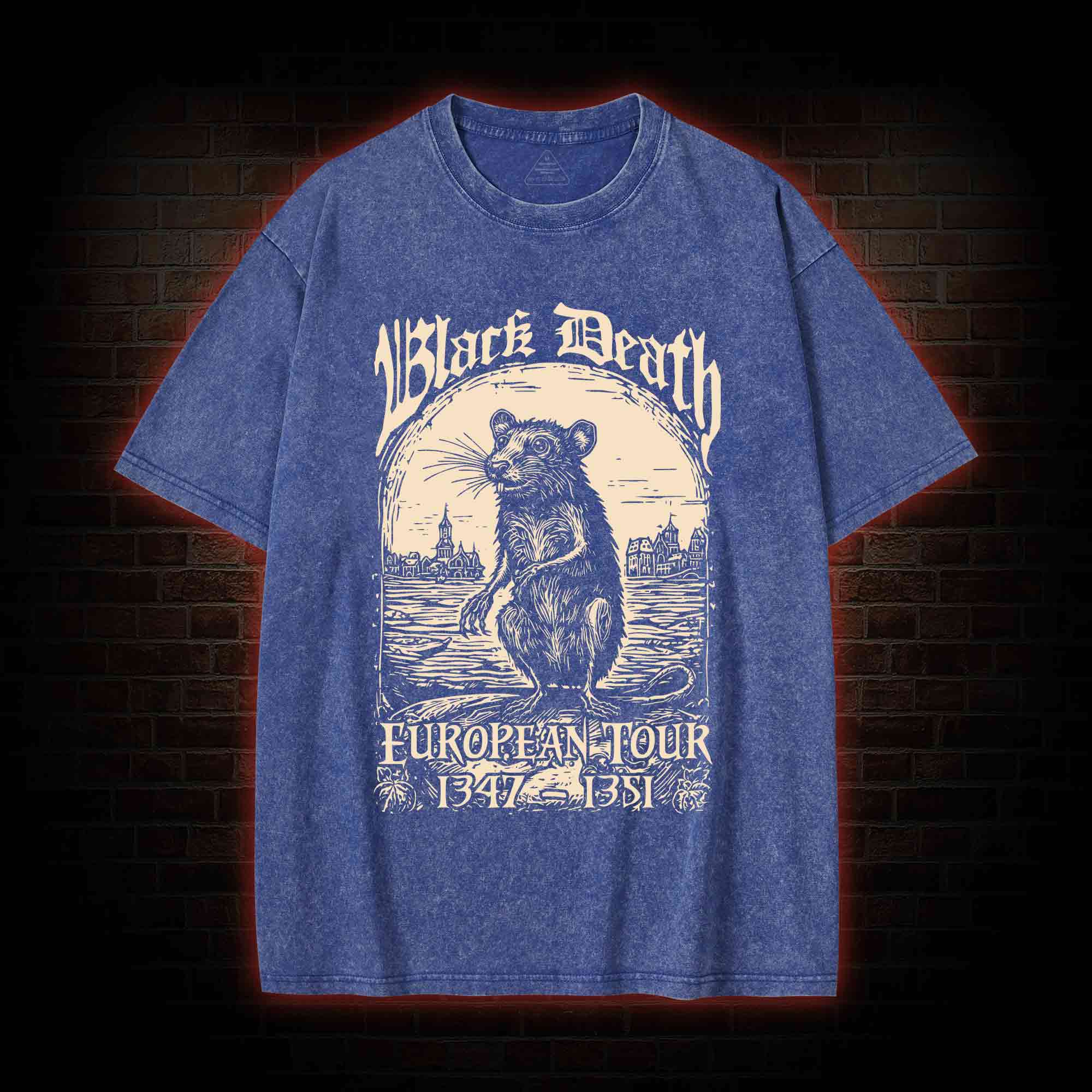 Black Death European Tour Washed T-shirt