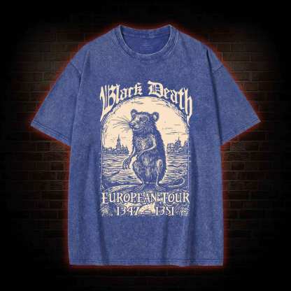 Black Death European Tour Washed T-shirt