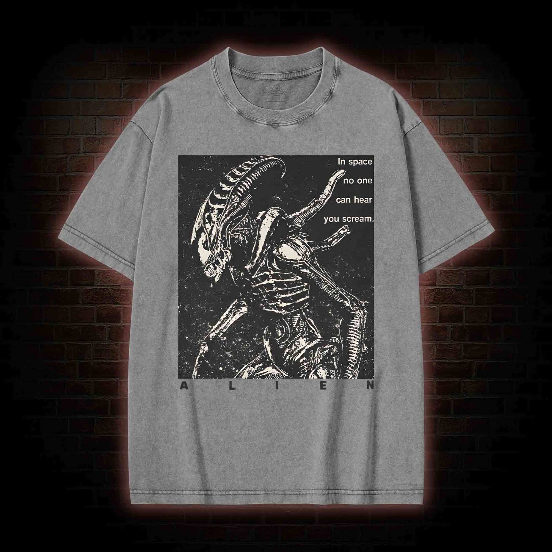 No One Can Hear You Scream Washed T-shirt