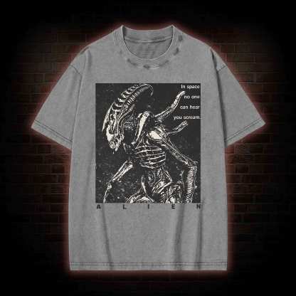No One Can Hear You Scream Washed T-shirt