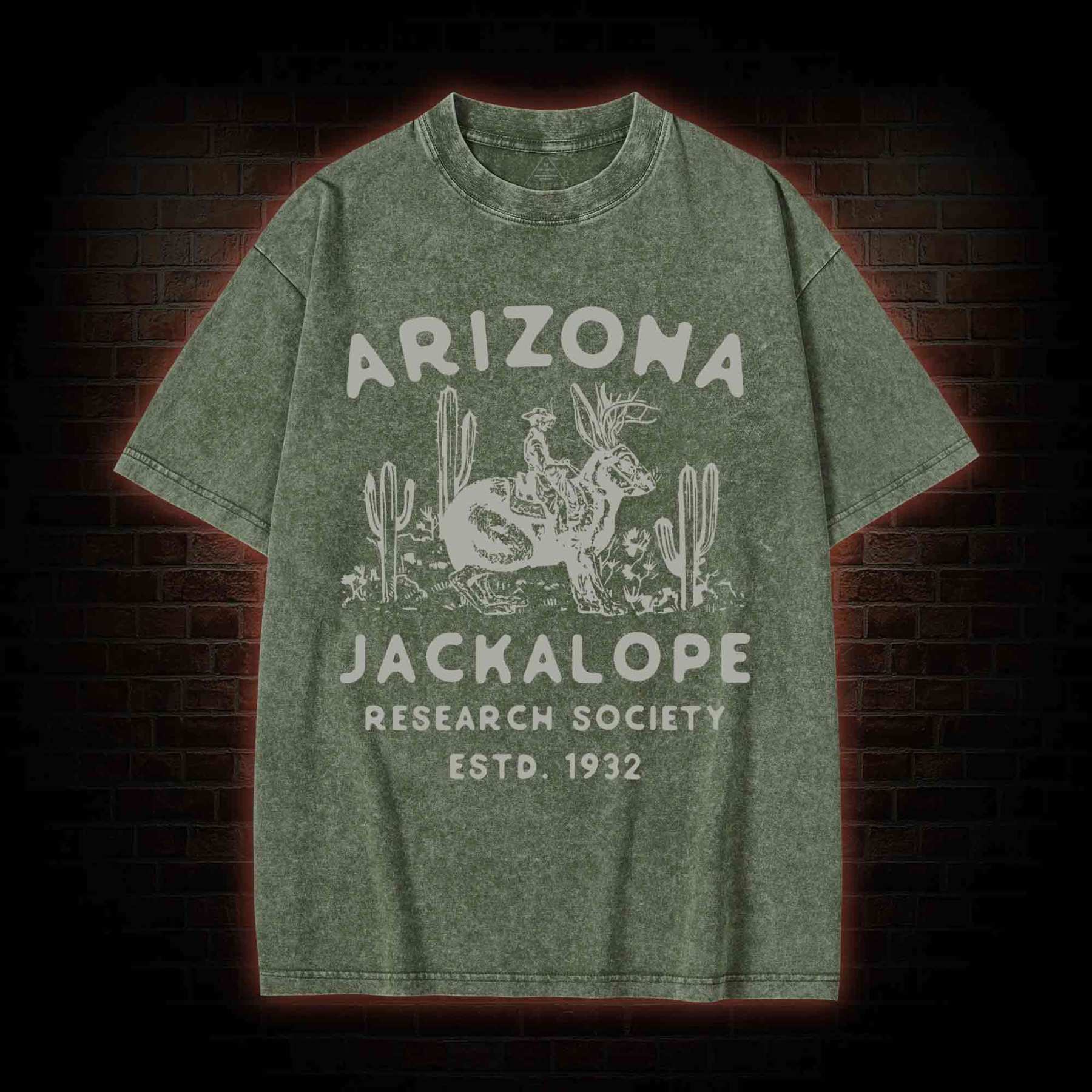 Arizona Jackalope Research Society Washed T-shirt