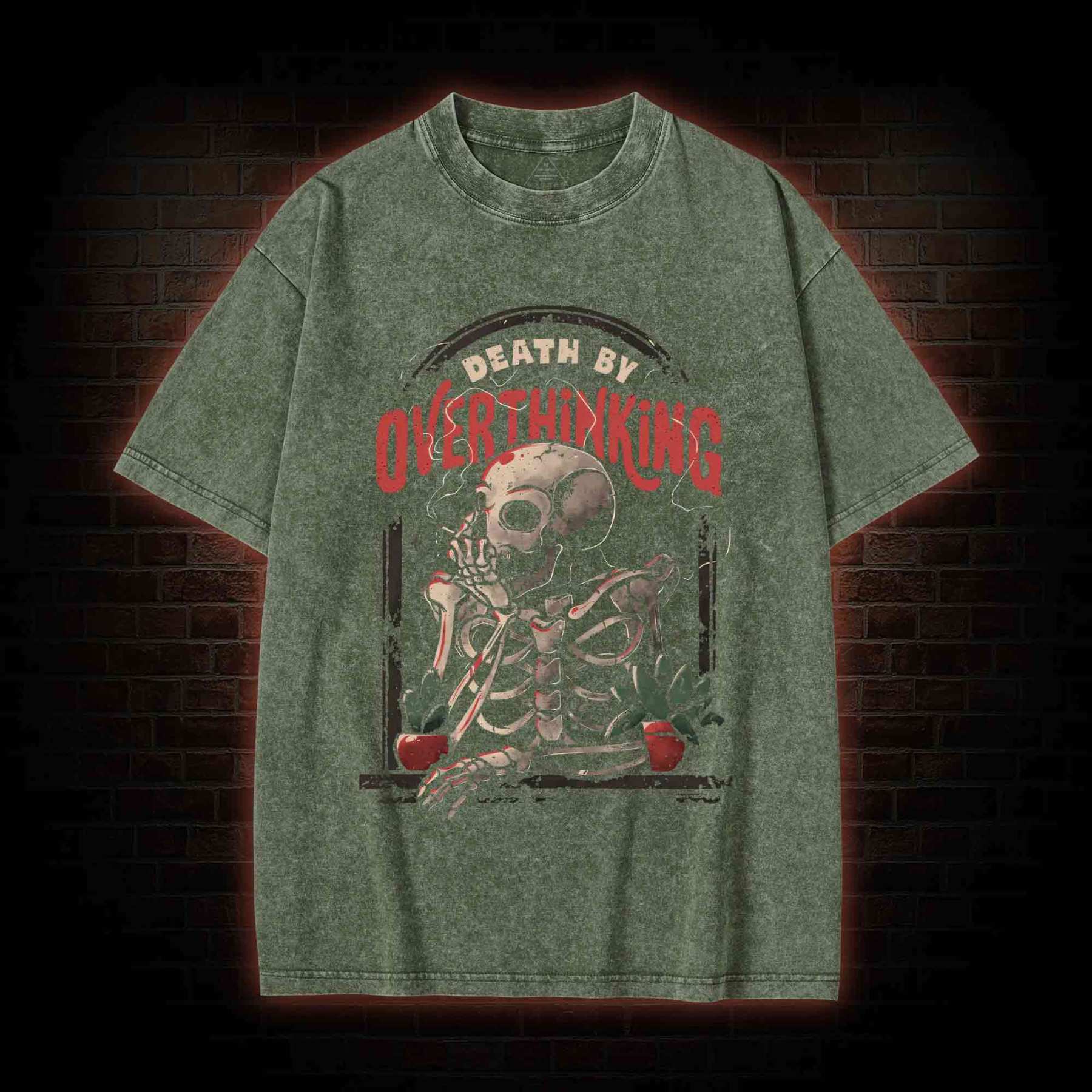 Death By Overthinking Washed T-shirt