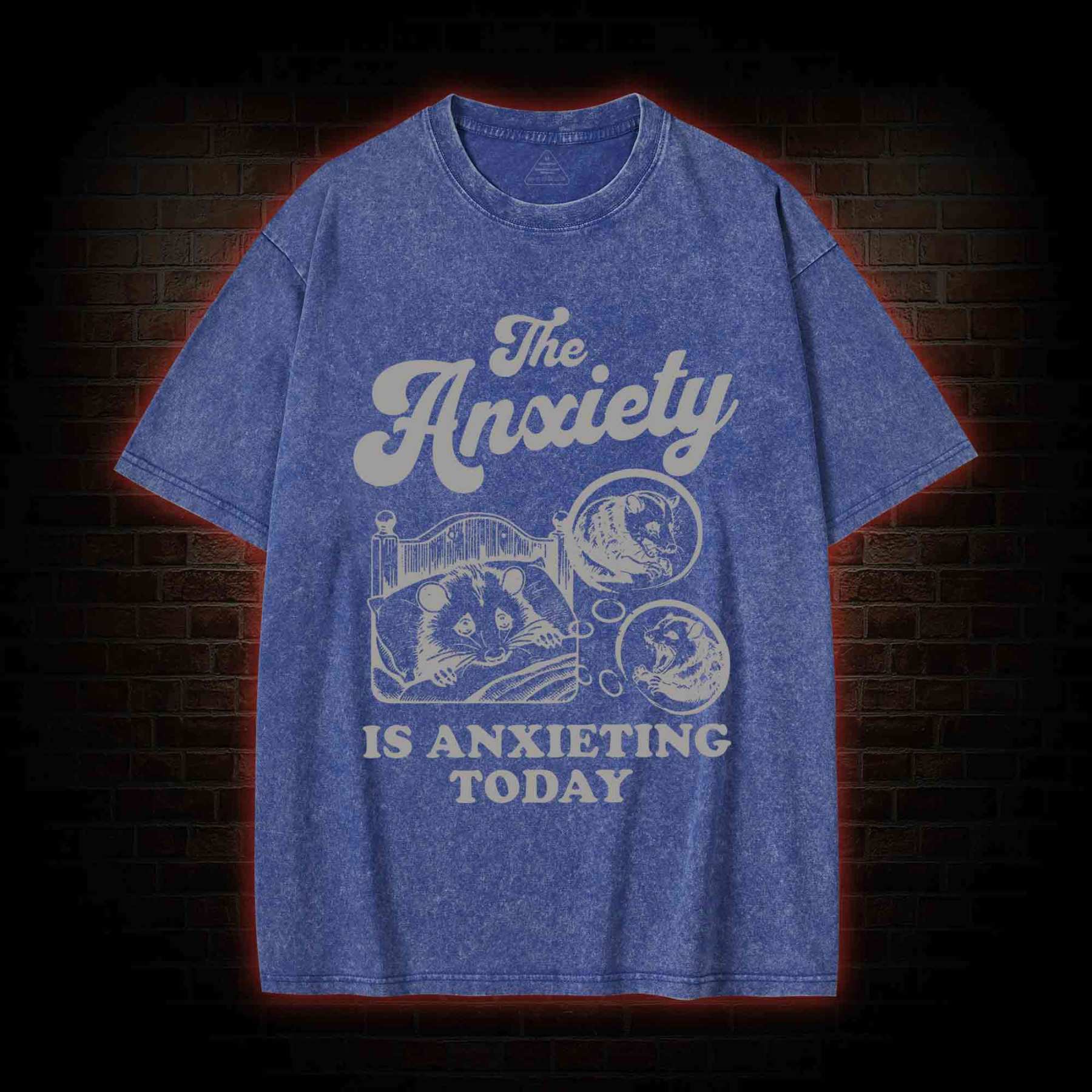 The Anxiety Is Anxieting Today Washed T-shirt