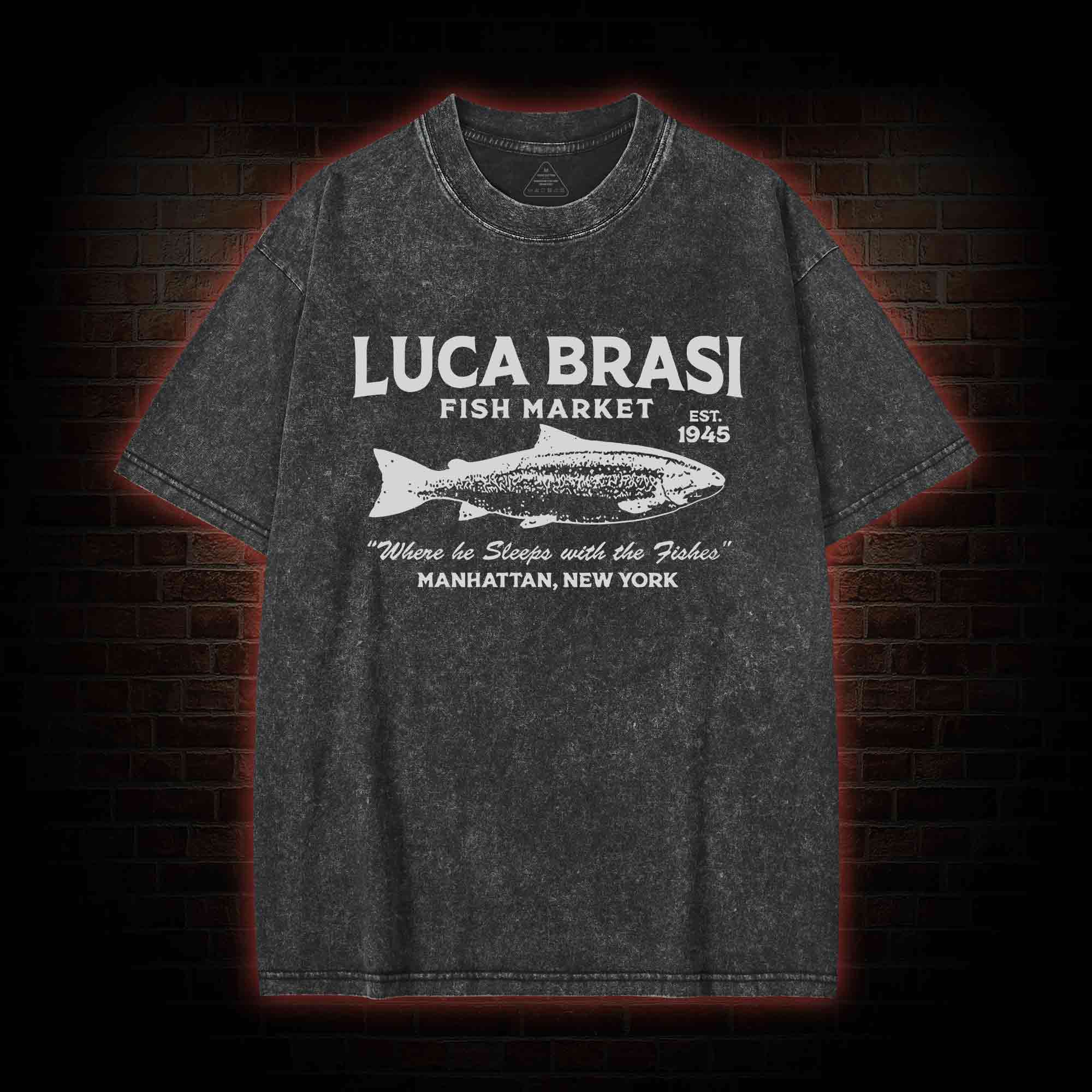 Luca Brasi Fish Market Washed T-shirt
