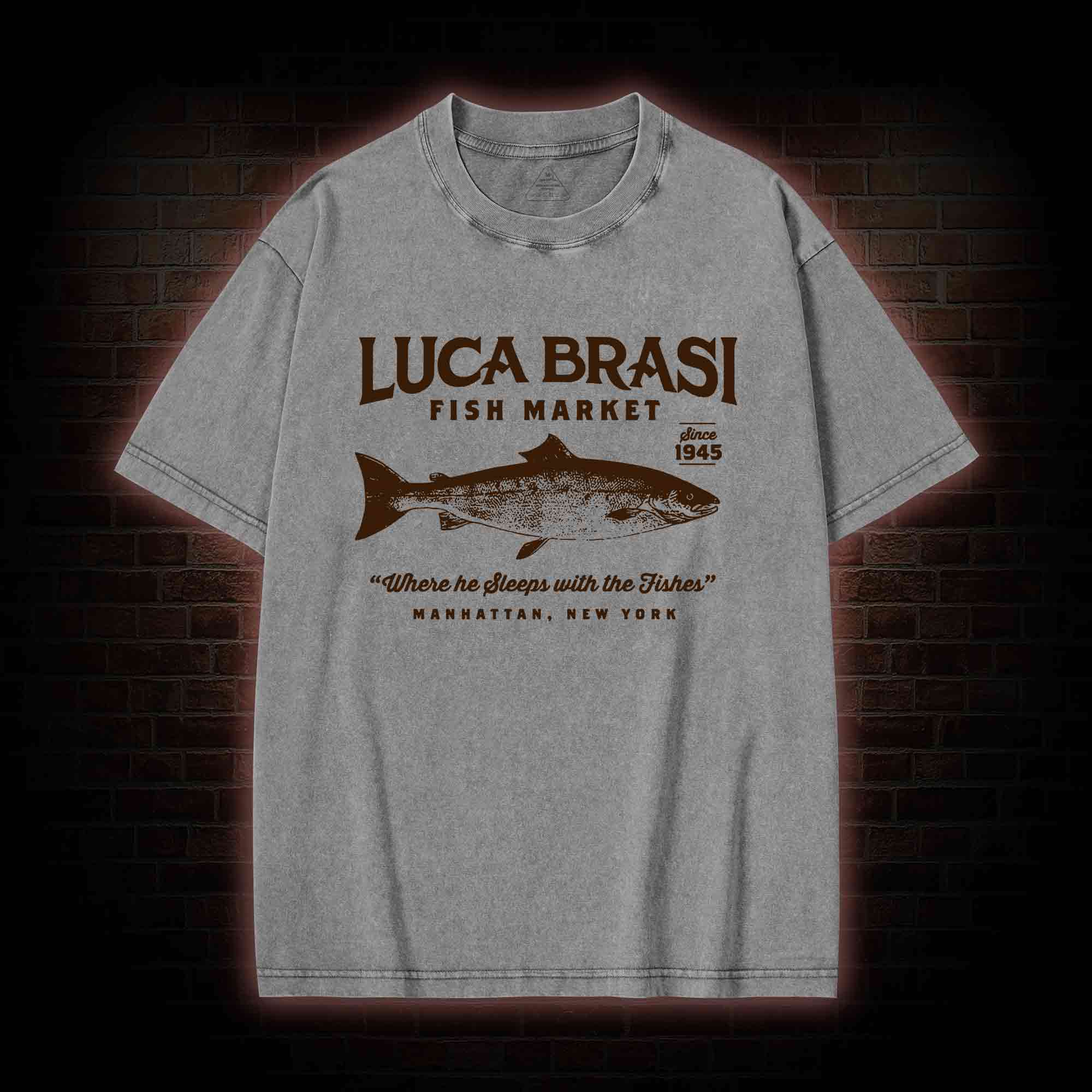 Luca Brasi Fish Market Washed T-shirt