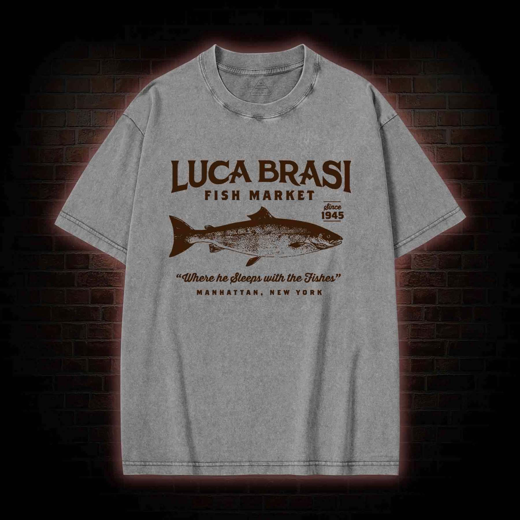 Luca Brasi Fish Market Washed T-shirt