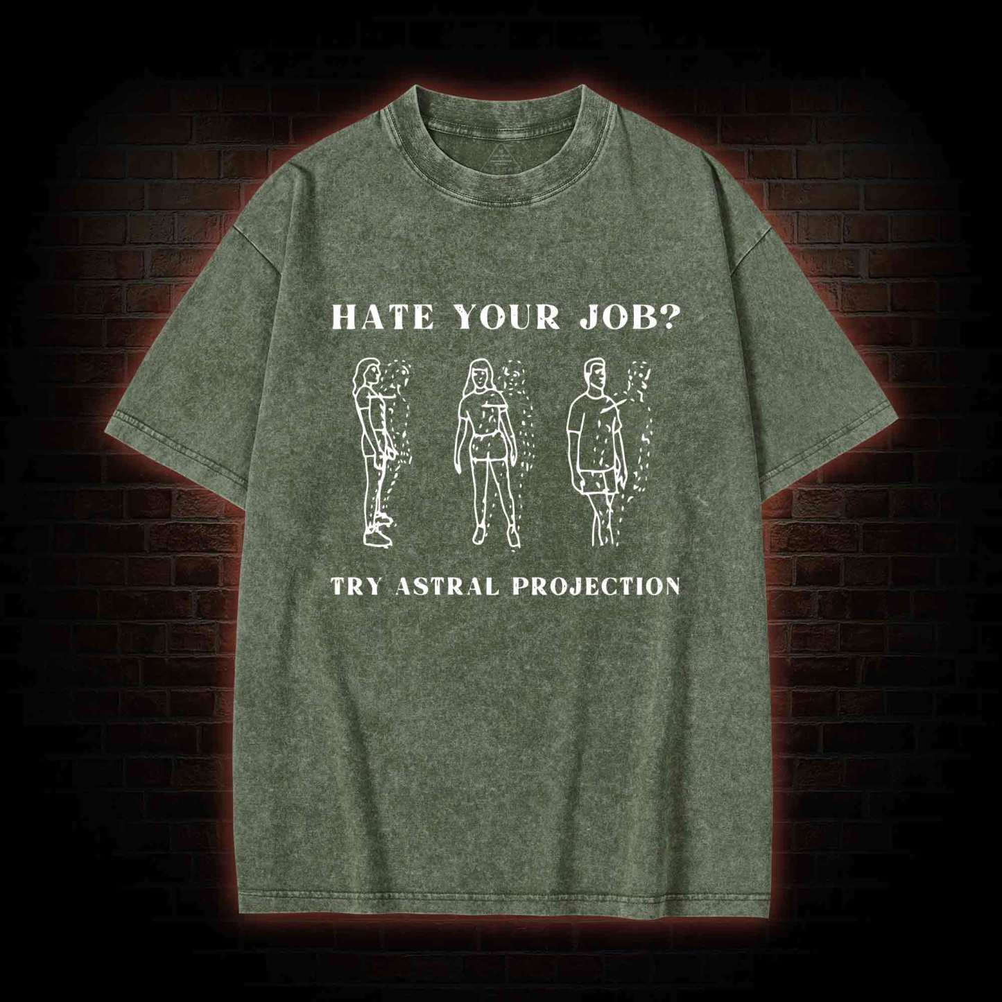 Heat Your Job? Try Astral Projection Washed T-shirt