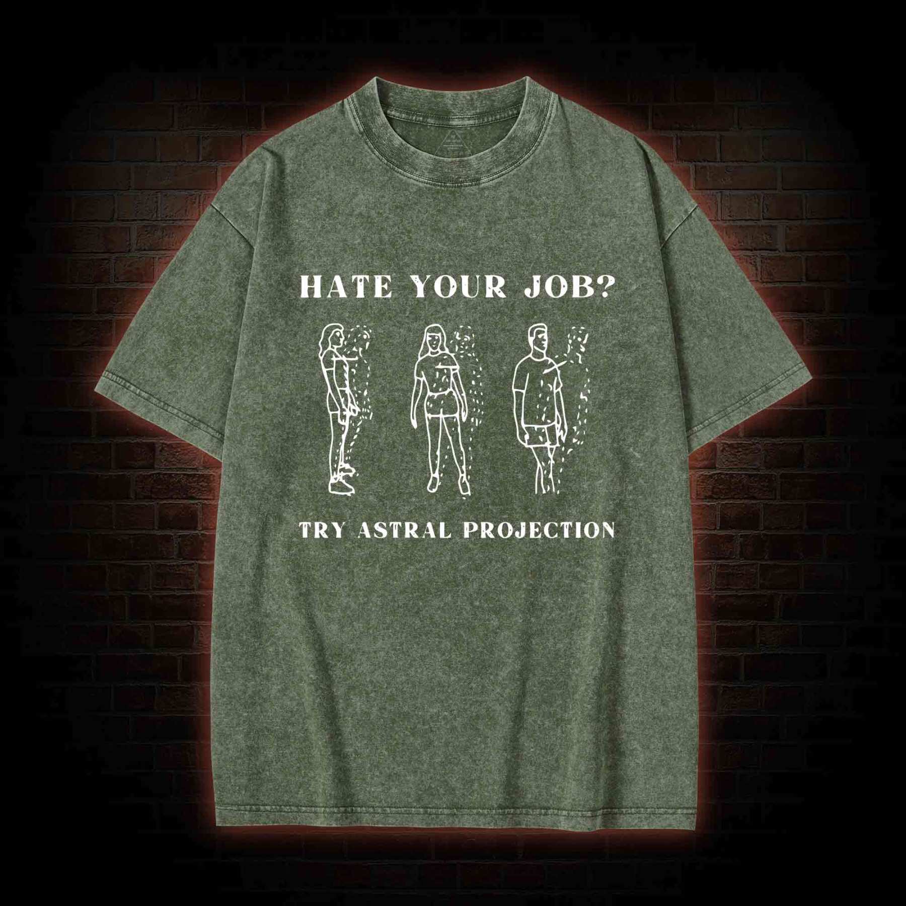 Heat Your Job? Try Astral Projection Washed T-shirt