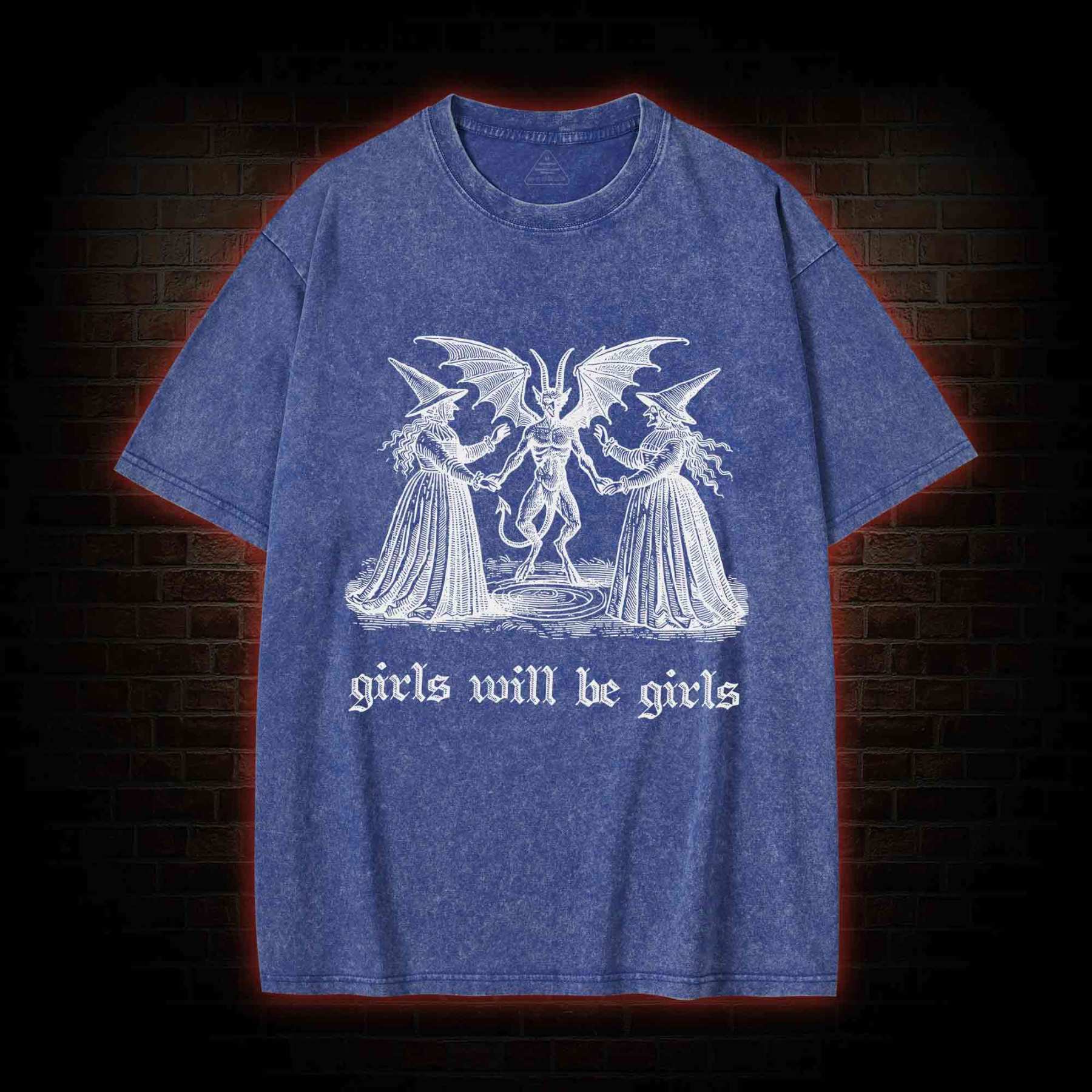 Girls Will Be Girls Washed T-shirt