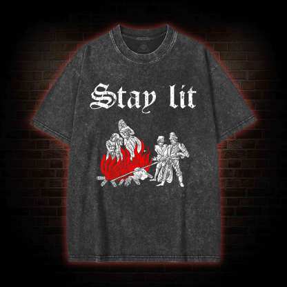 Stay Lit Washed T-shirt