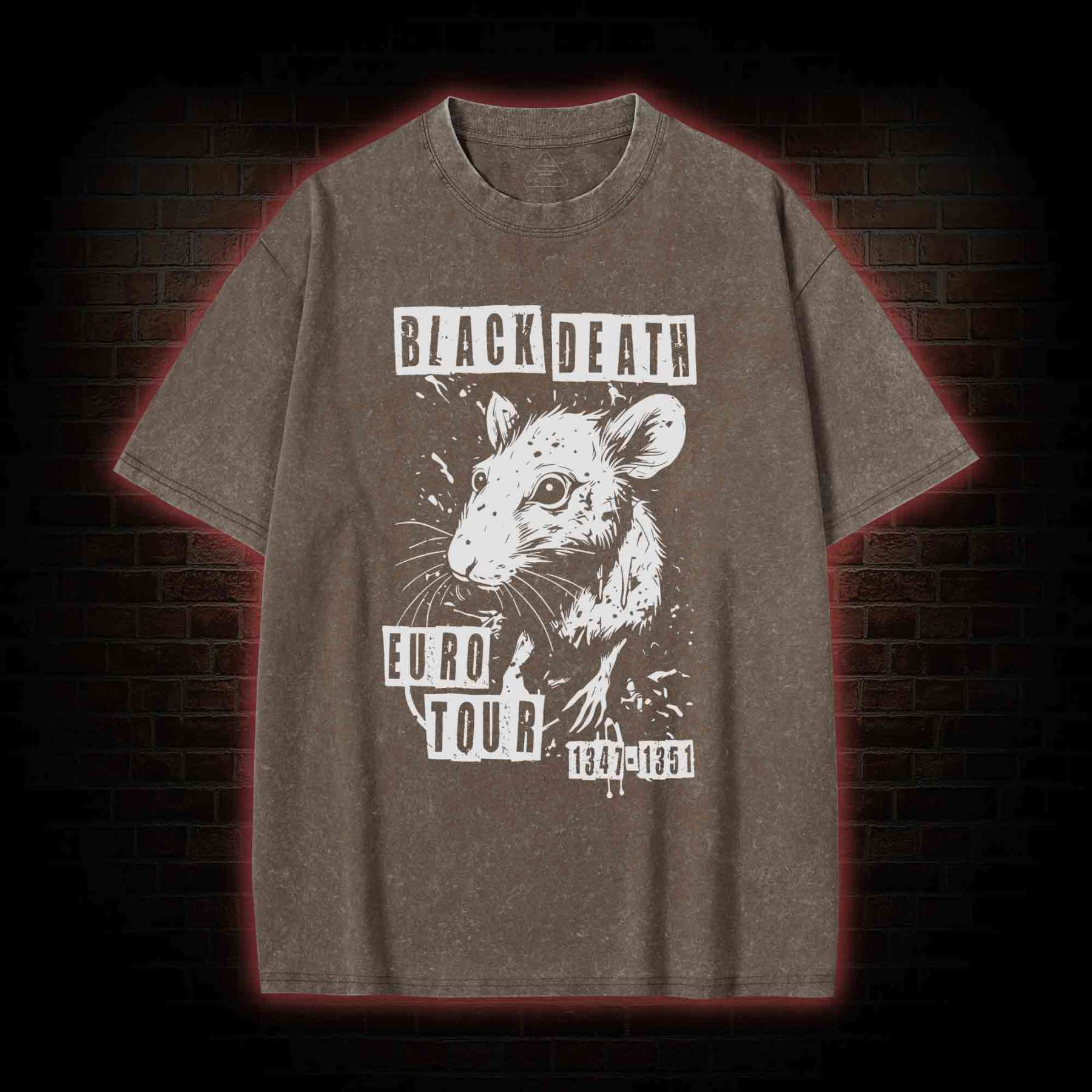 Black Death Euro Tour Washed T-shirt