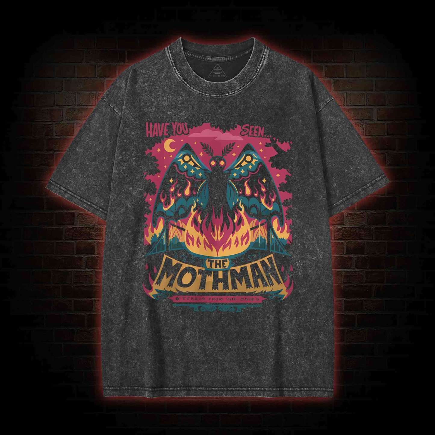 Have You Seen The Mothman Washed T-shirt