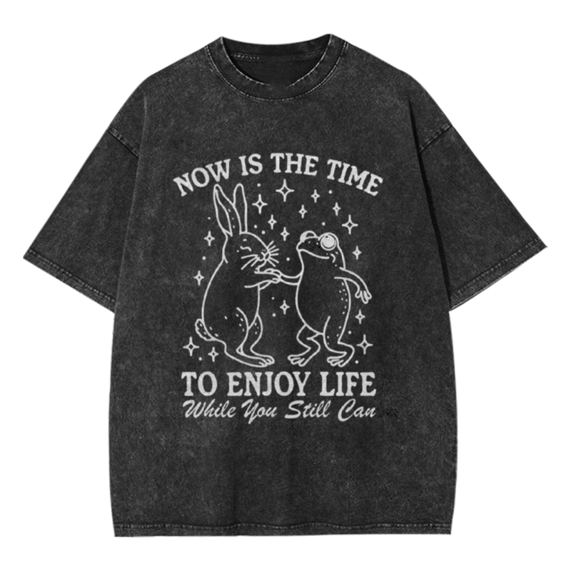 Enjoy Life Now Washed T-shirt