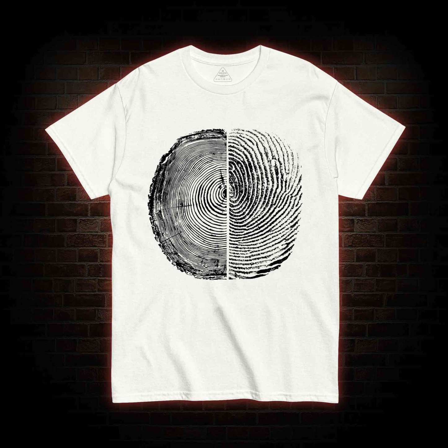 Tree Rings And Fingerprint T-shirt
