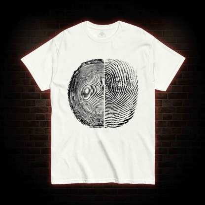 Tree Rings And Fingerprint T-shirt