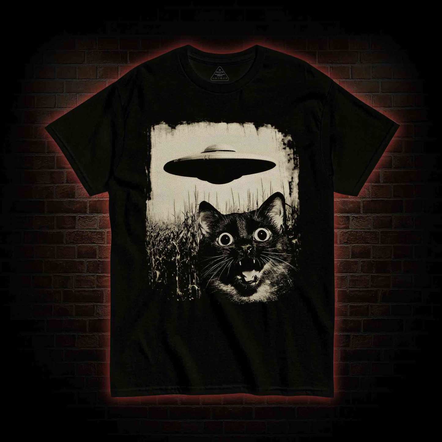 UFO & Cat T-shirt