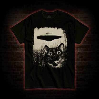 UFO & Cat T-shirt