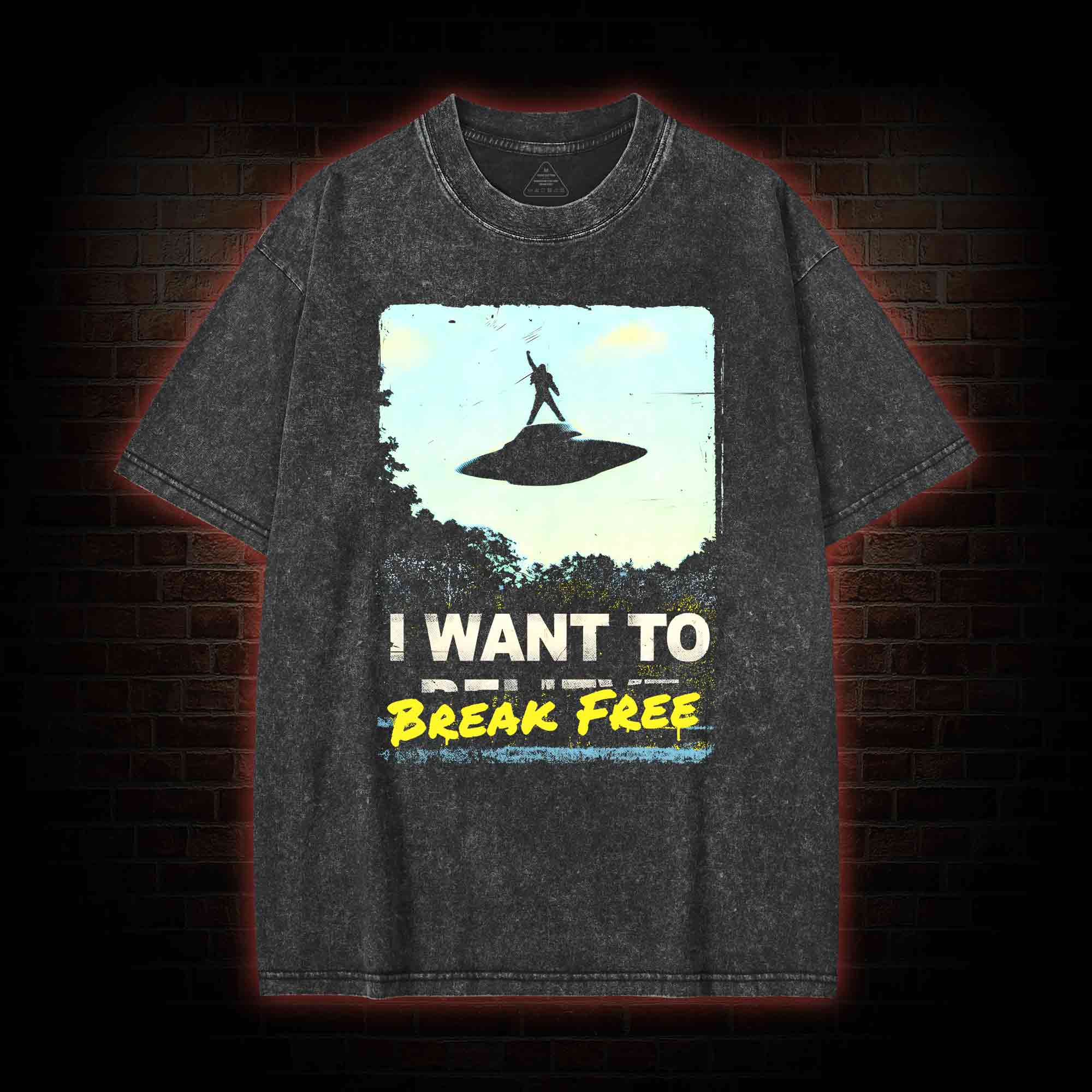 I Want To Break Free Washed T-shirt