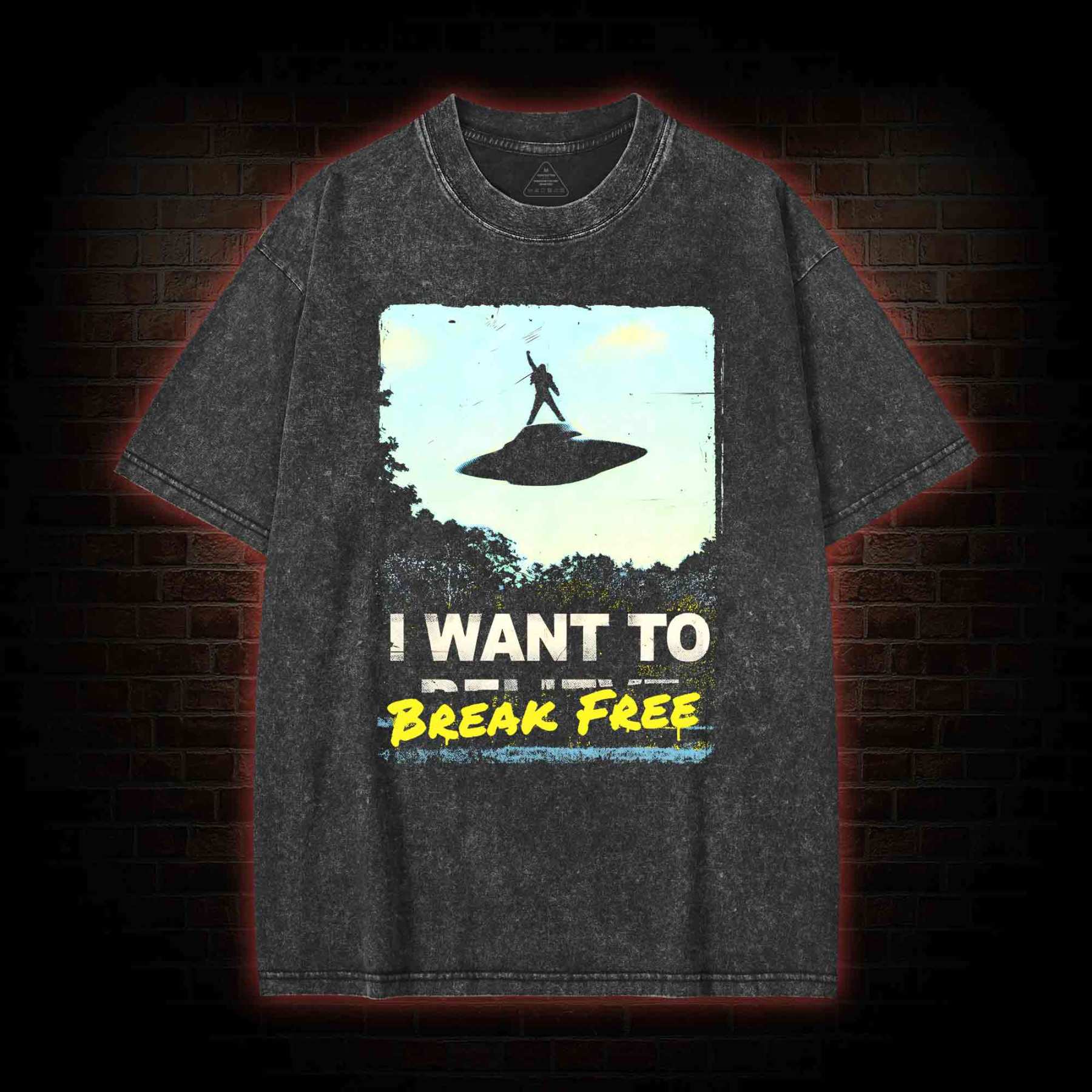I Want To Break Free Washed T-shirt