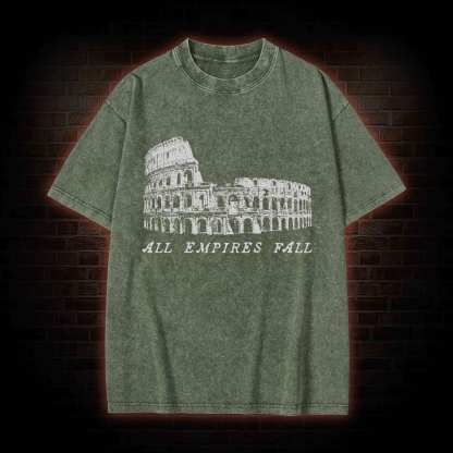 All Empires Fall Washed T-shirt