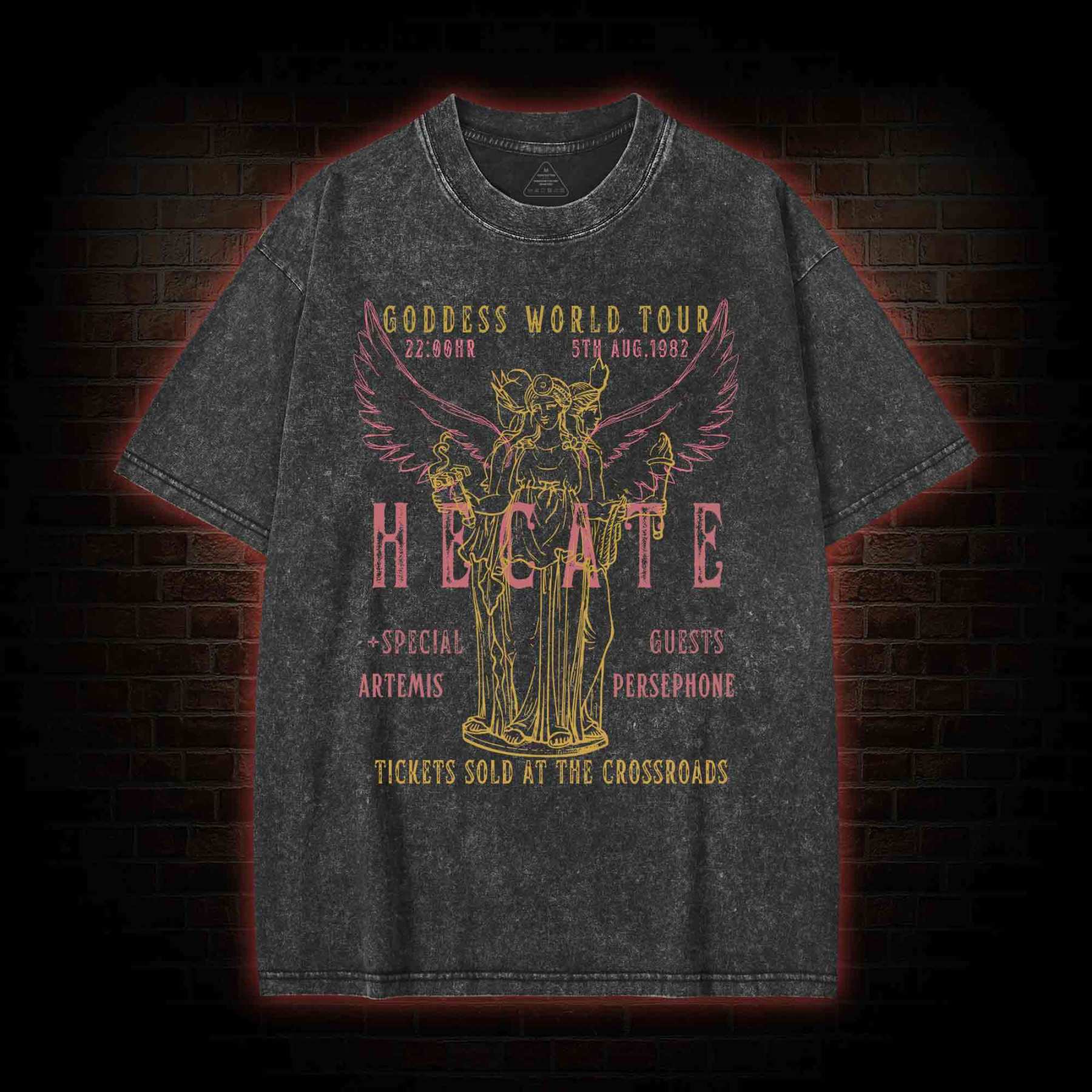 Goddess World Tour Tickets Sold At The Crossroads Washed T-shirt