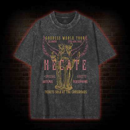 Goddess World Tour Tickets Sold At The Crossroads Washed T-shirt