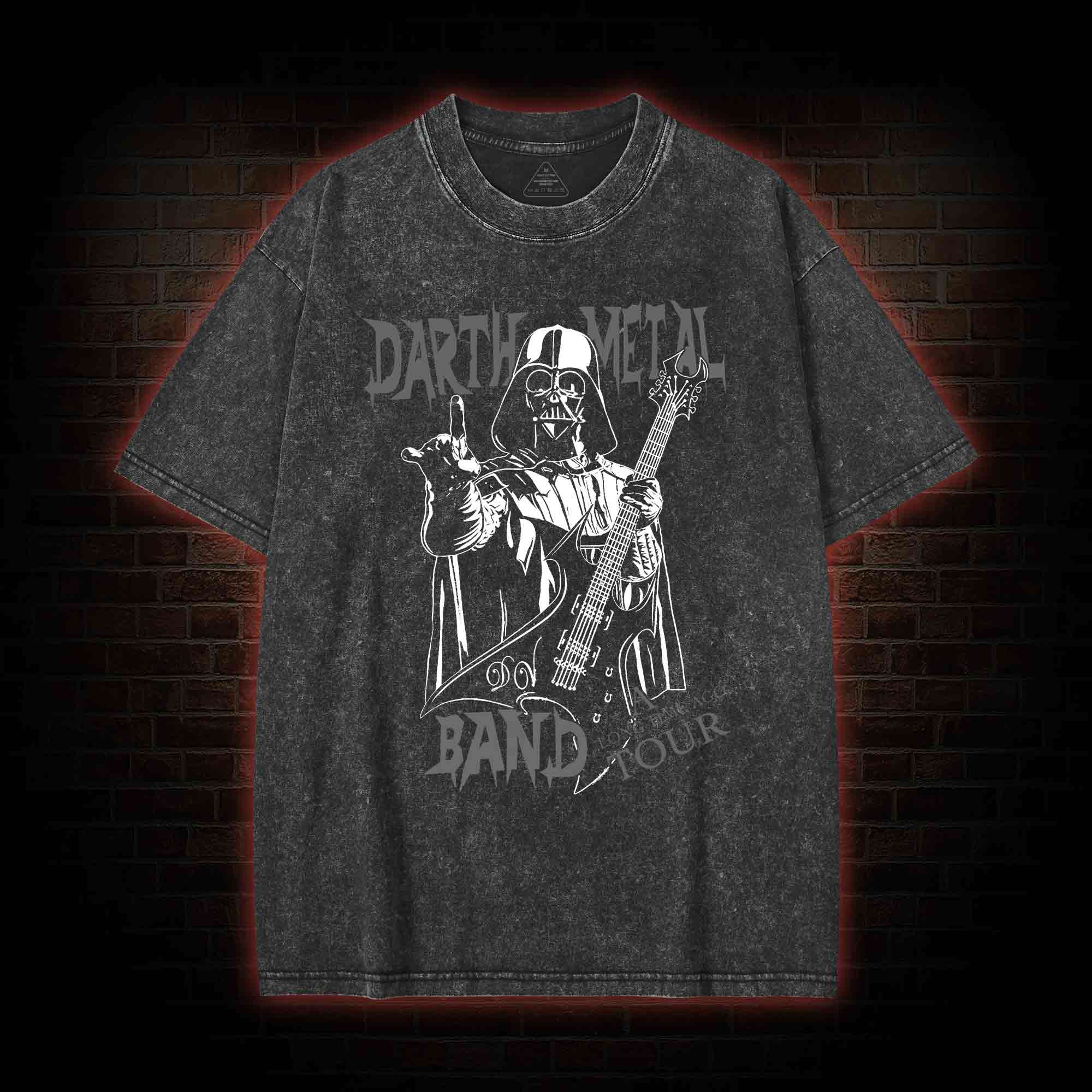 Darth Metal Band Washed T-shirt