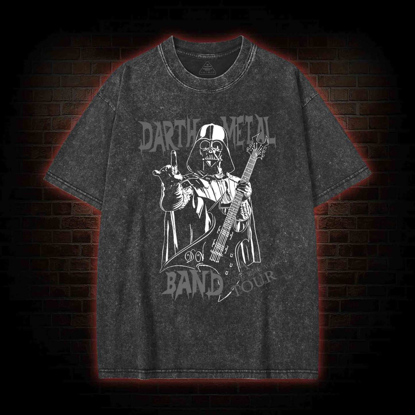 Darth Metal Band Washed T-shirt