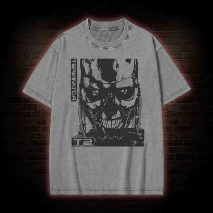 Terminator T2 Film Washed T-shirt