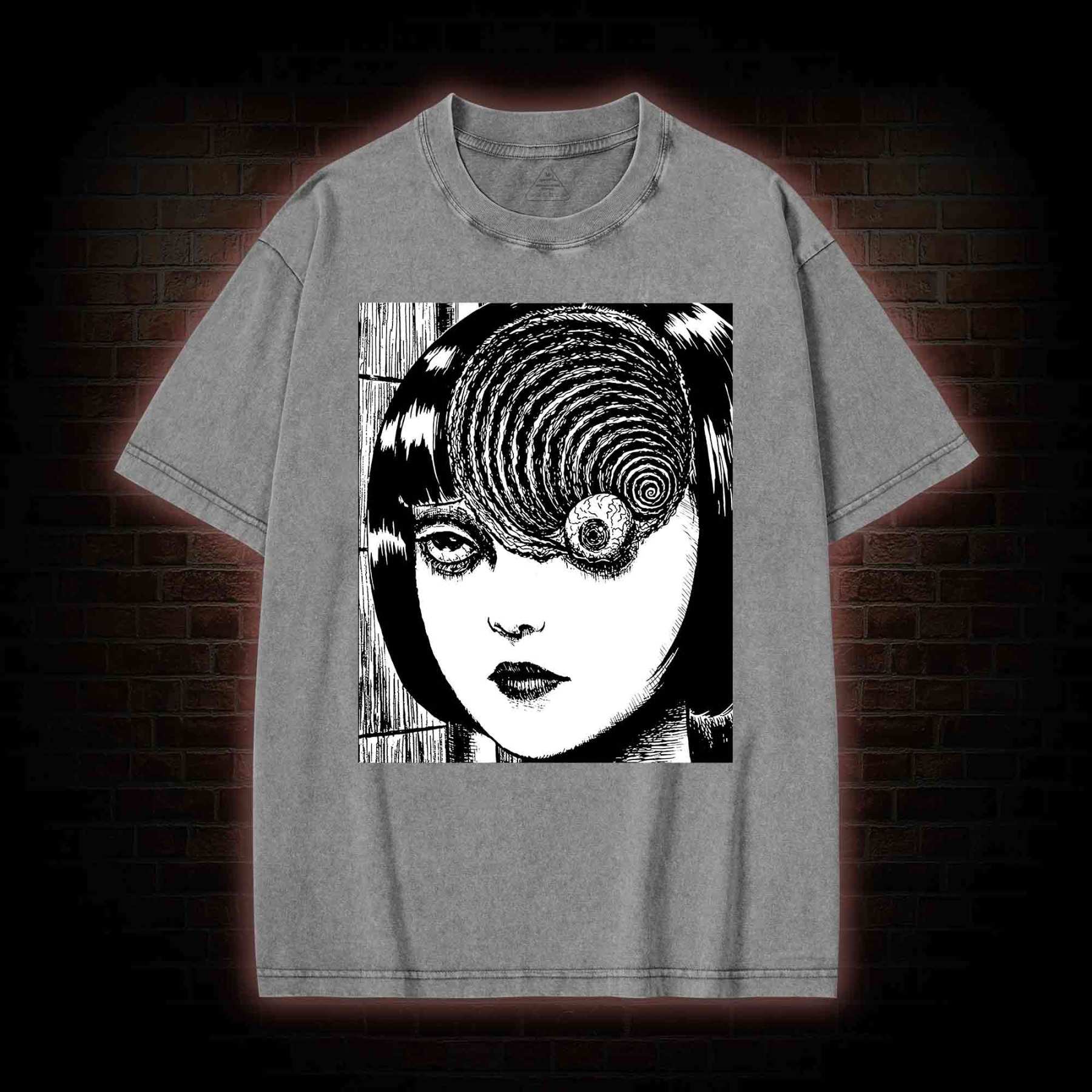 Uzumaki Eyeball Washed T-shirt