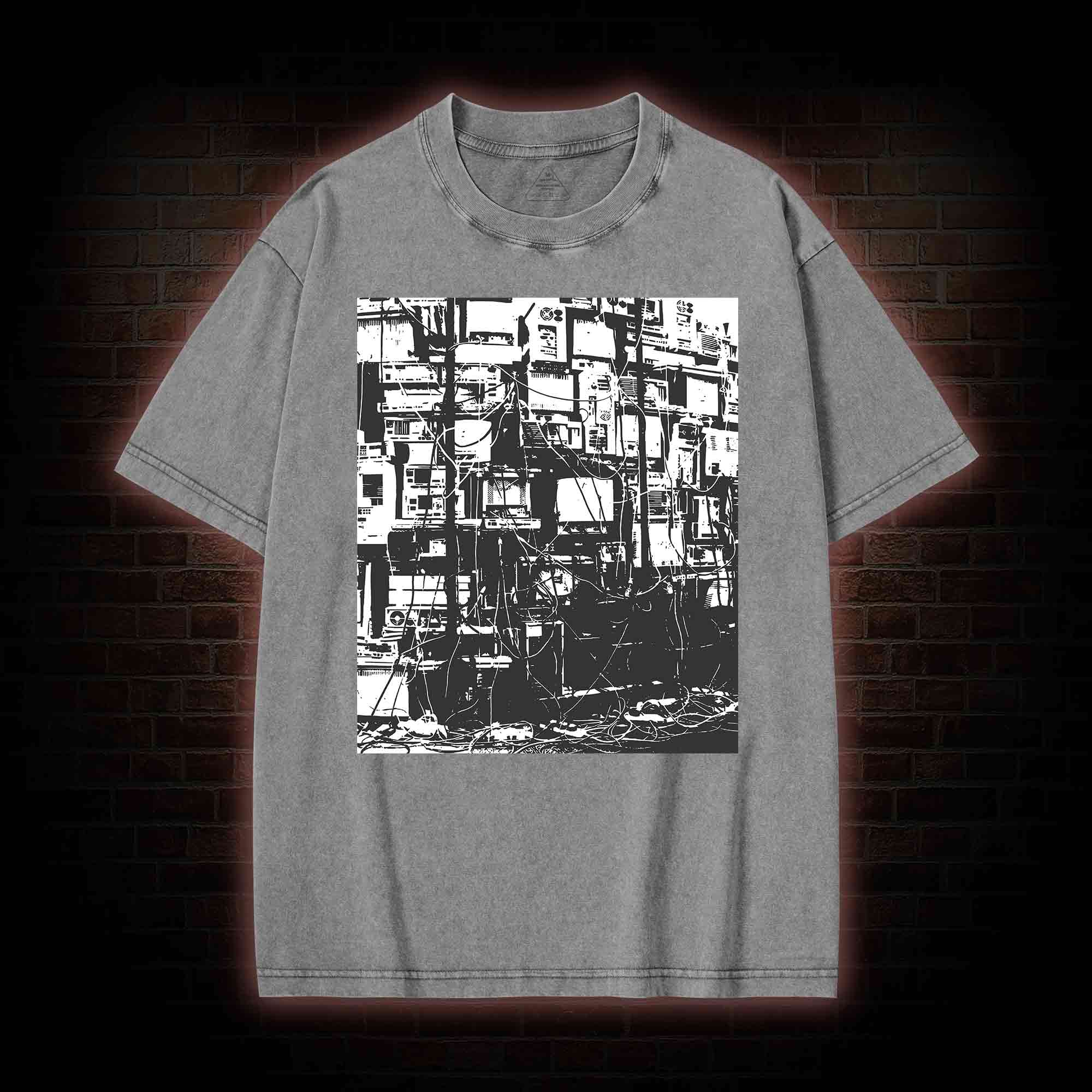 Technology Anxiety Washed T-shirt