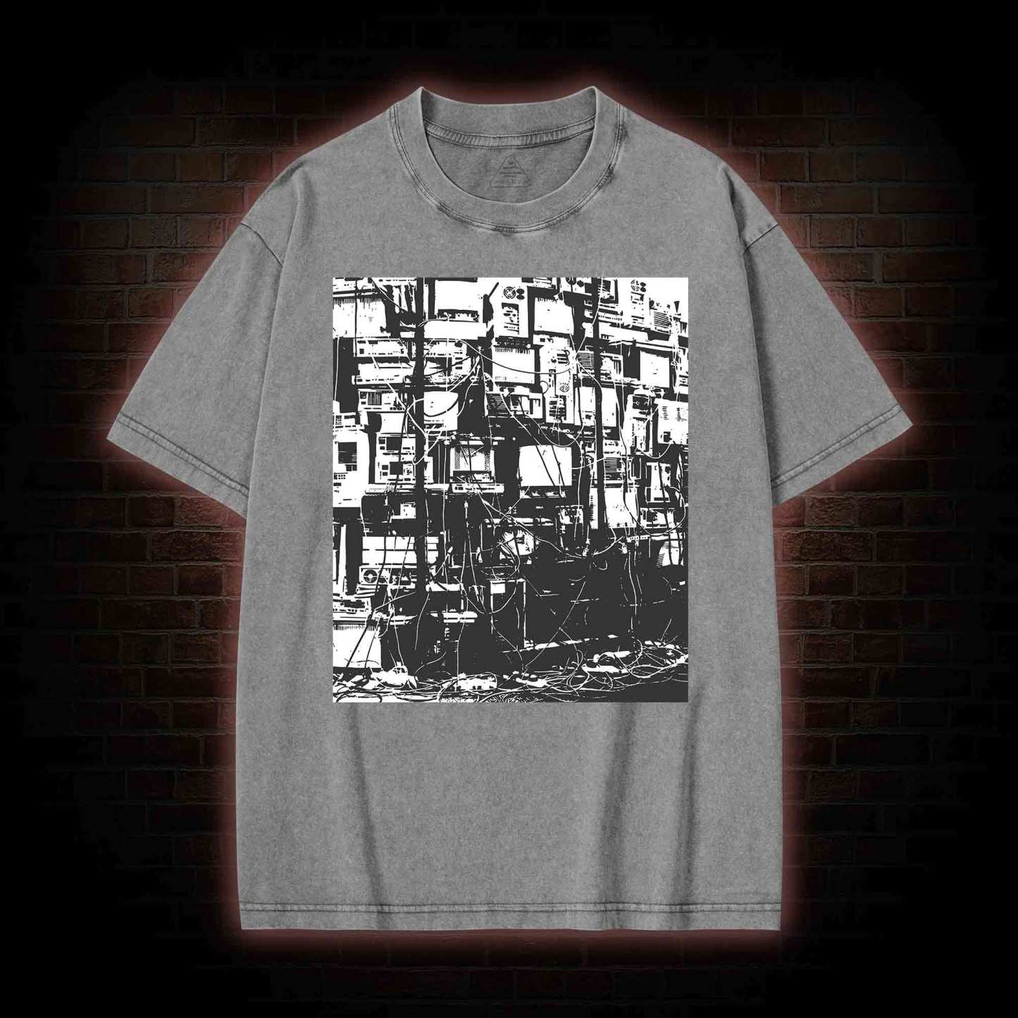 Technology Anxiety Washed T-shirt