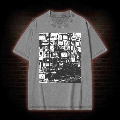 Technology Anxiety Washed T-shirt