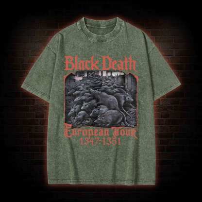Vintage Black Death European Tour Washed T-shirt