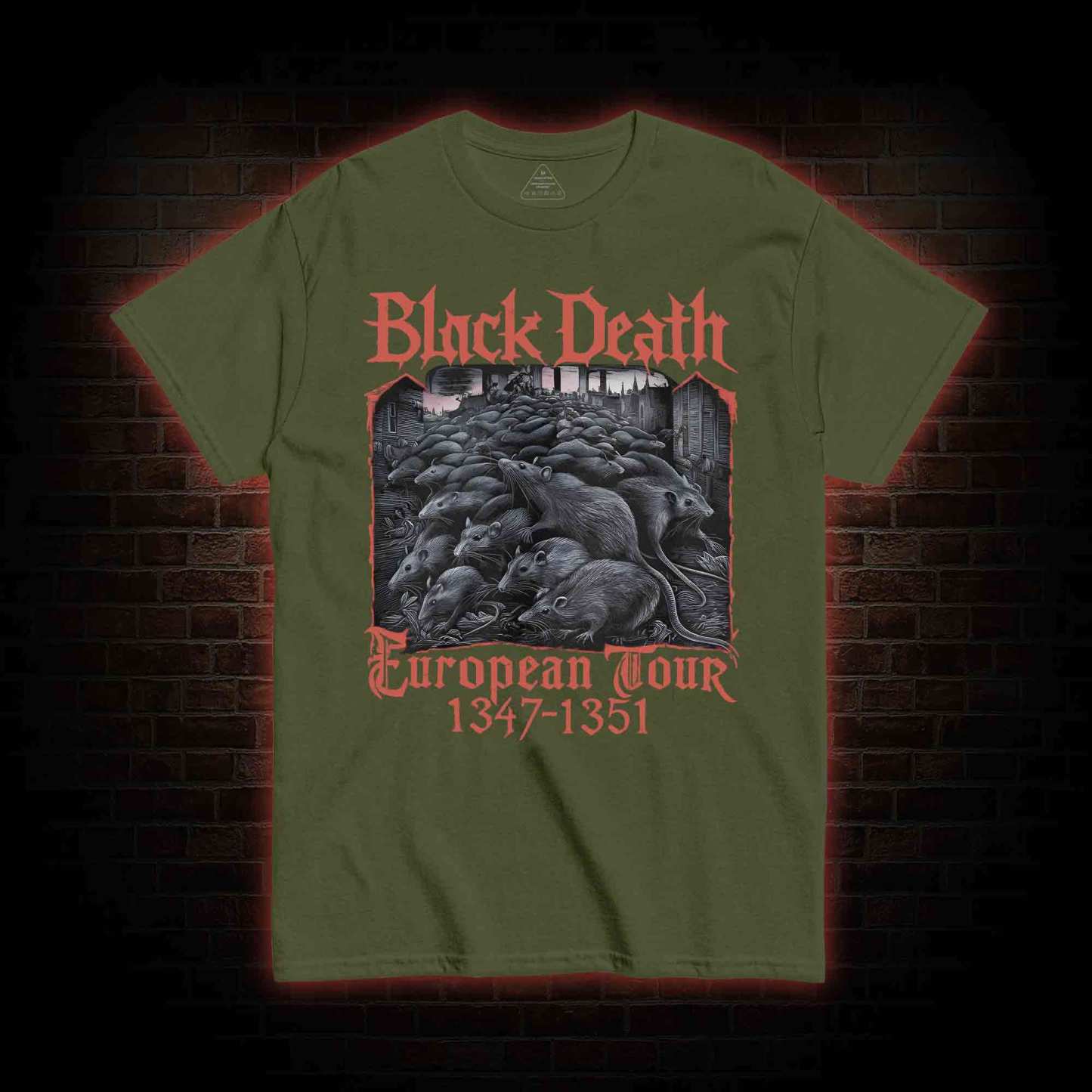 Vintage Black Death European Tour T-shirt