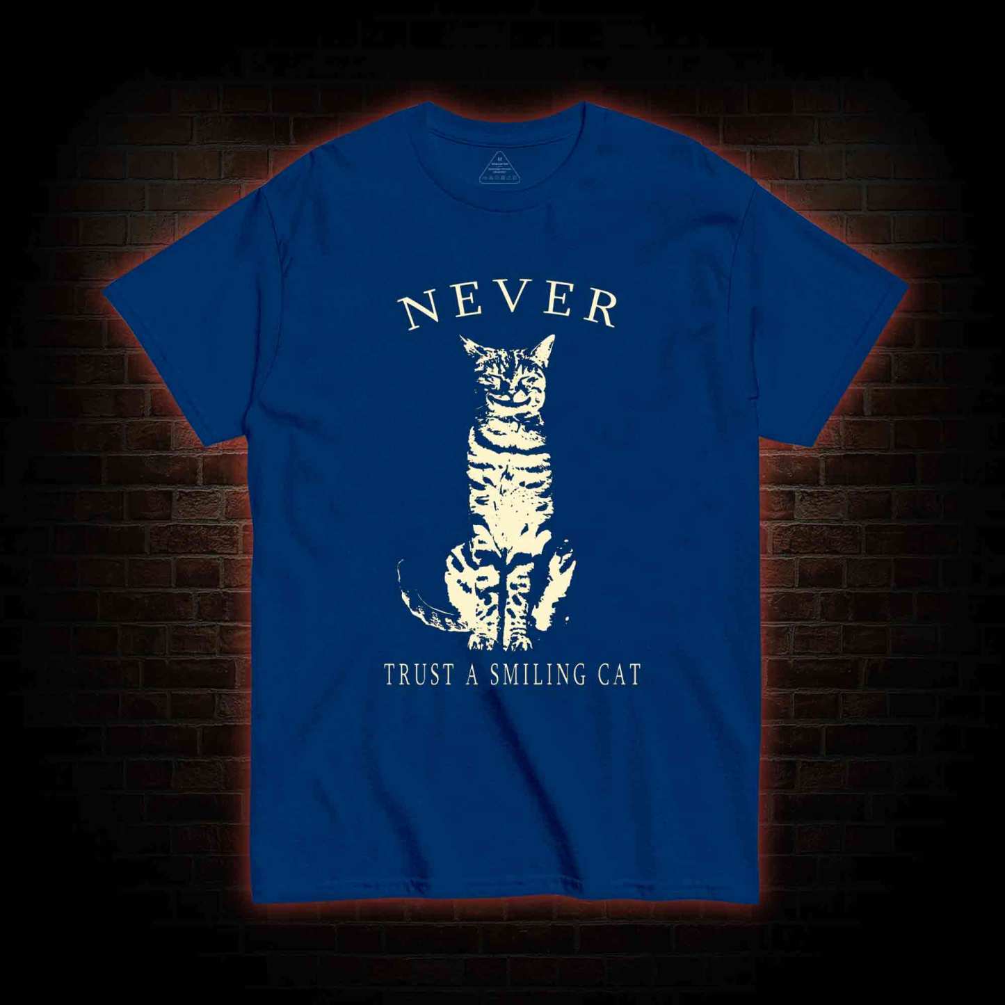 Never Trust A Smiling Cat T-shirt
