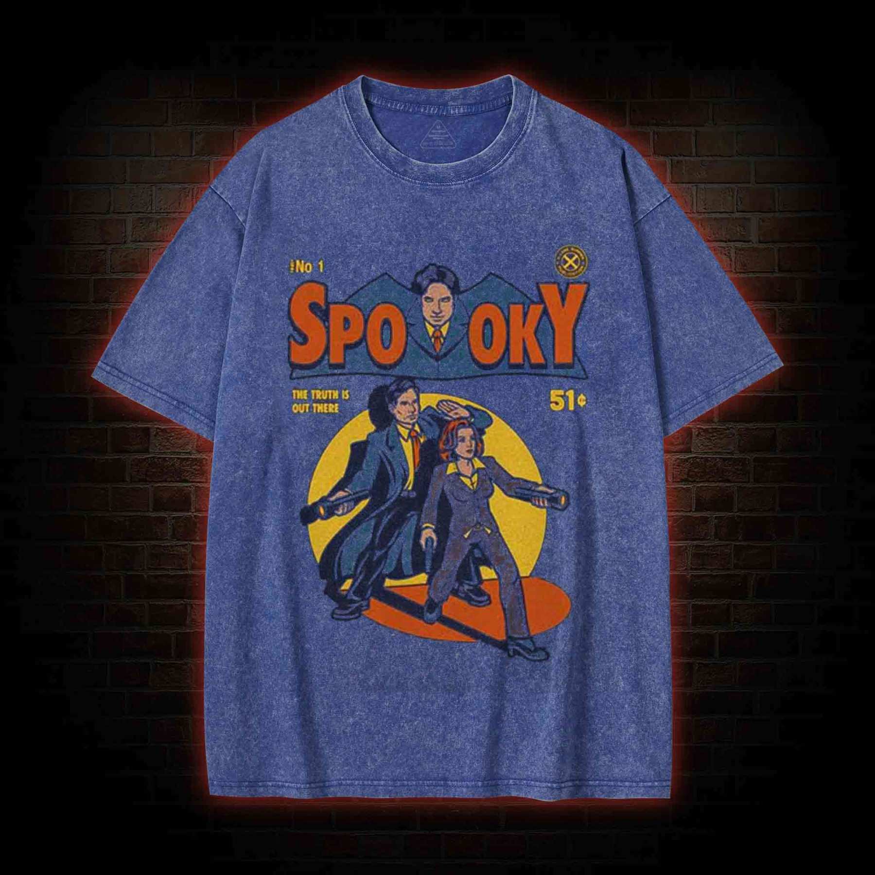 Spooky The Truth Is Out There Washed T-shirt