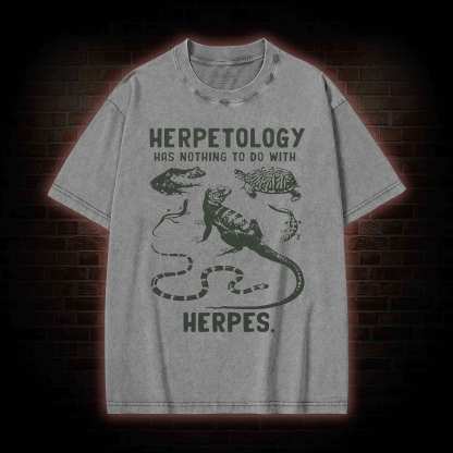 Herpetology Washed T-shirt