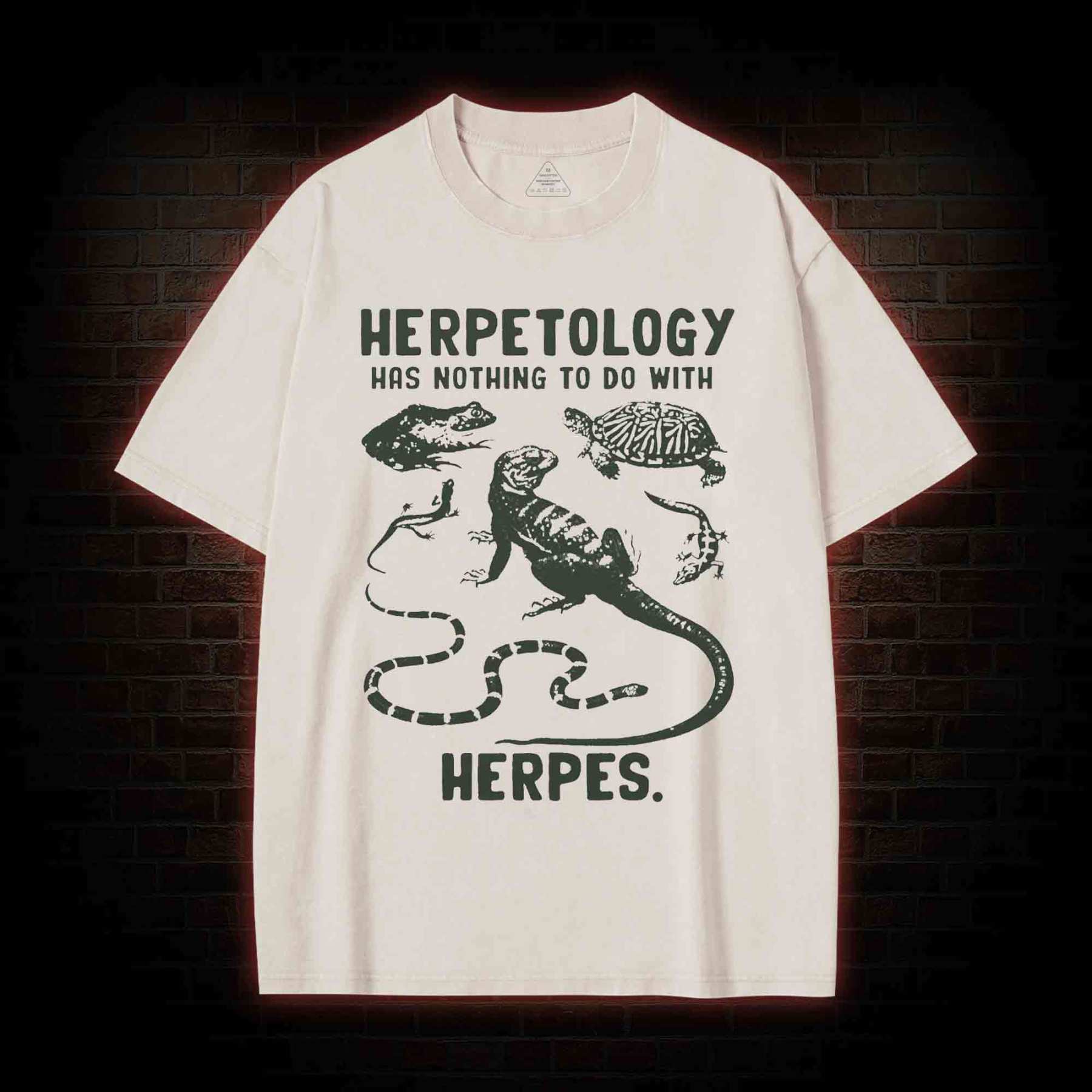 Herpetology Washed T-shirt