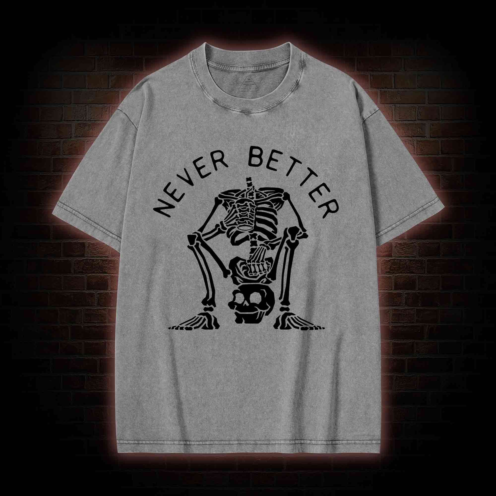 Never Better Graphic Washed T-shirt