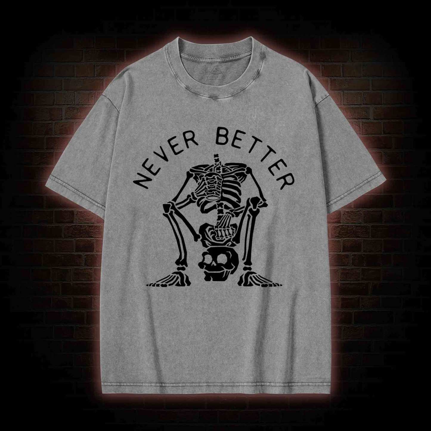 Never Better Graphic Washed T-shirt