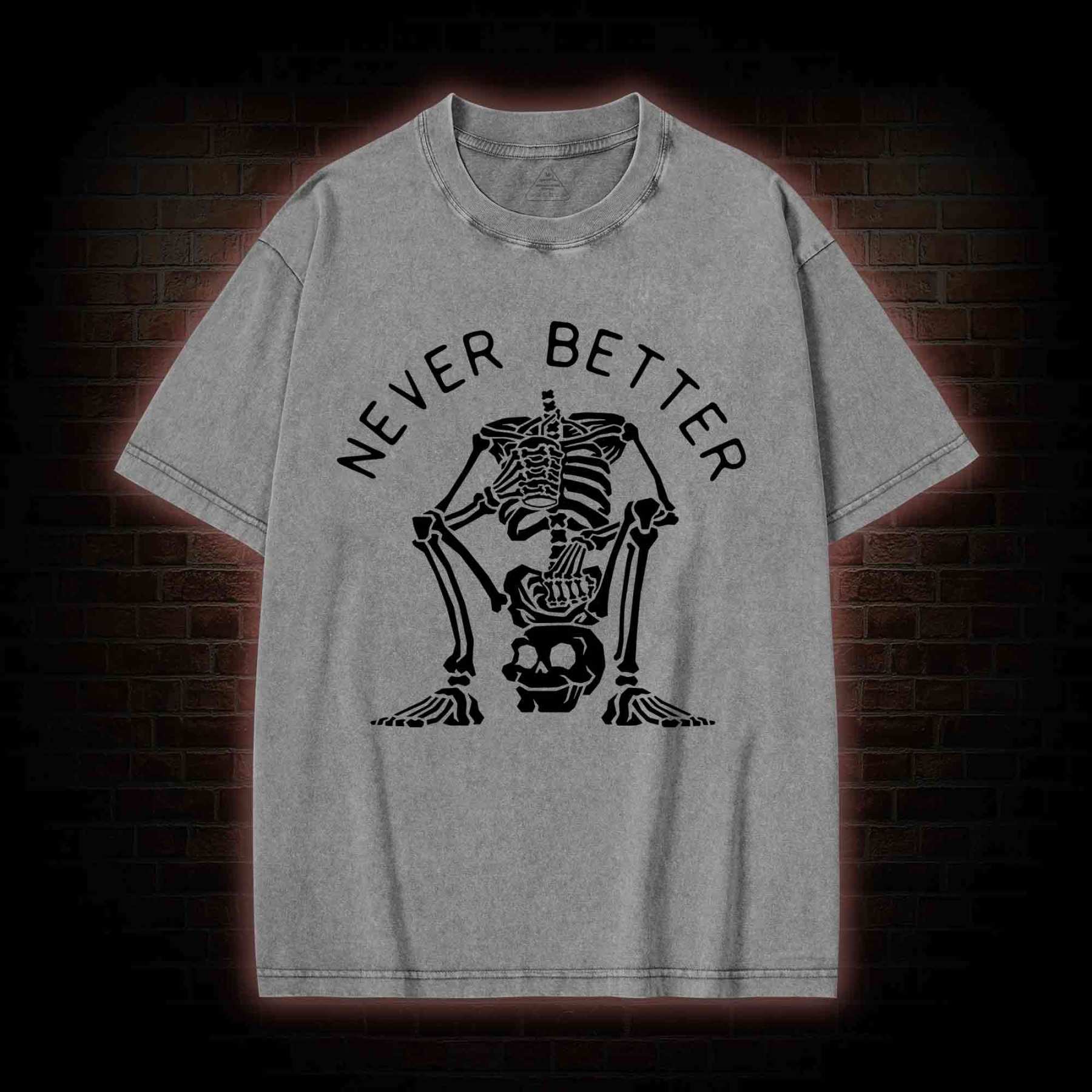 Never Better Graphic Washed T-shirt