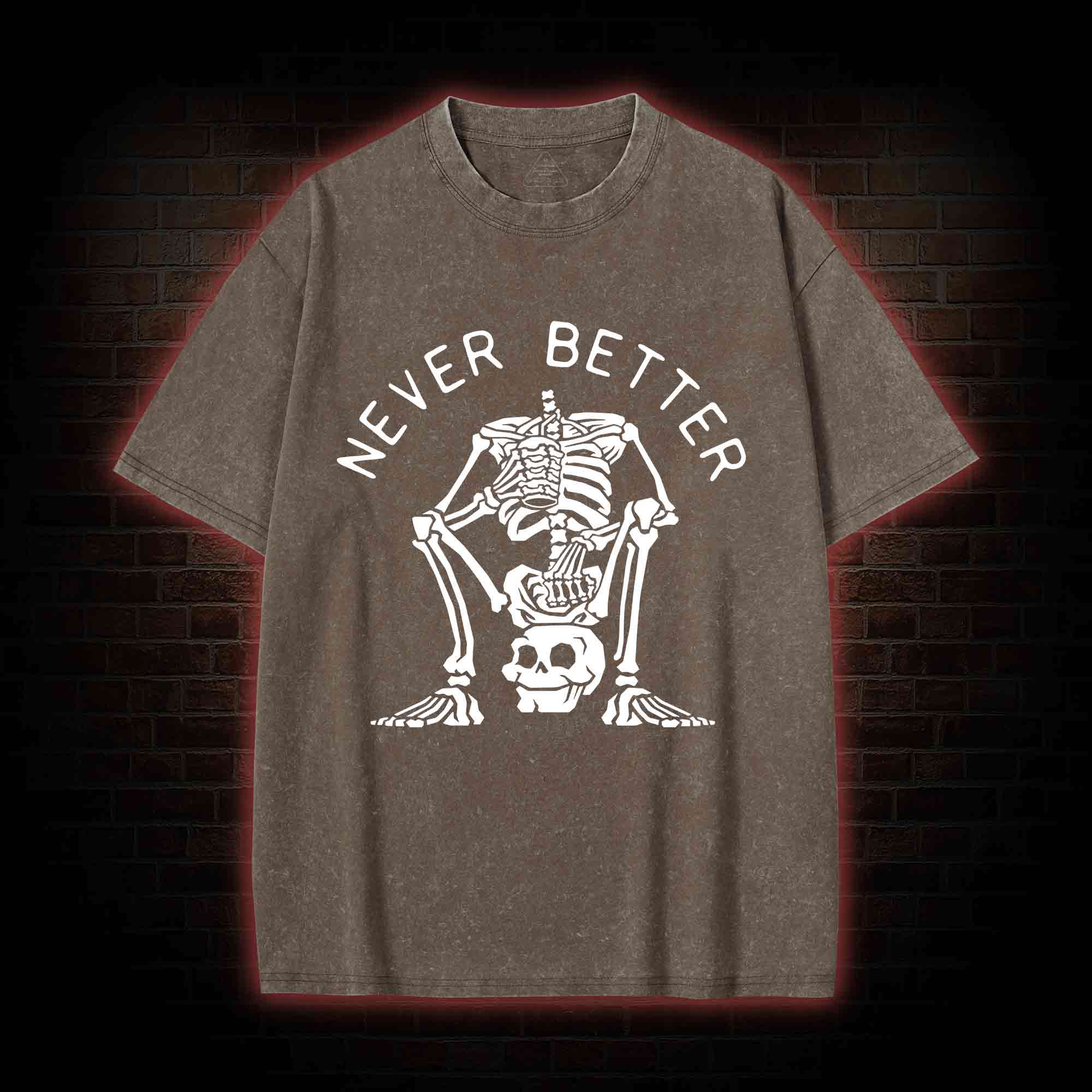 Never Better Graphic Washed T-shirt