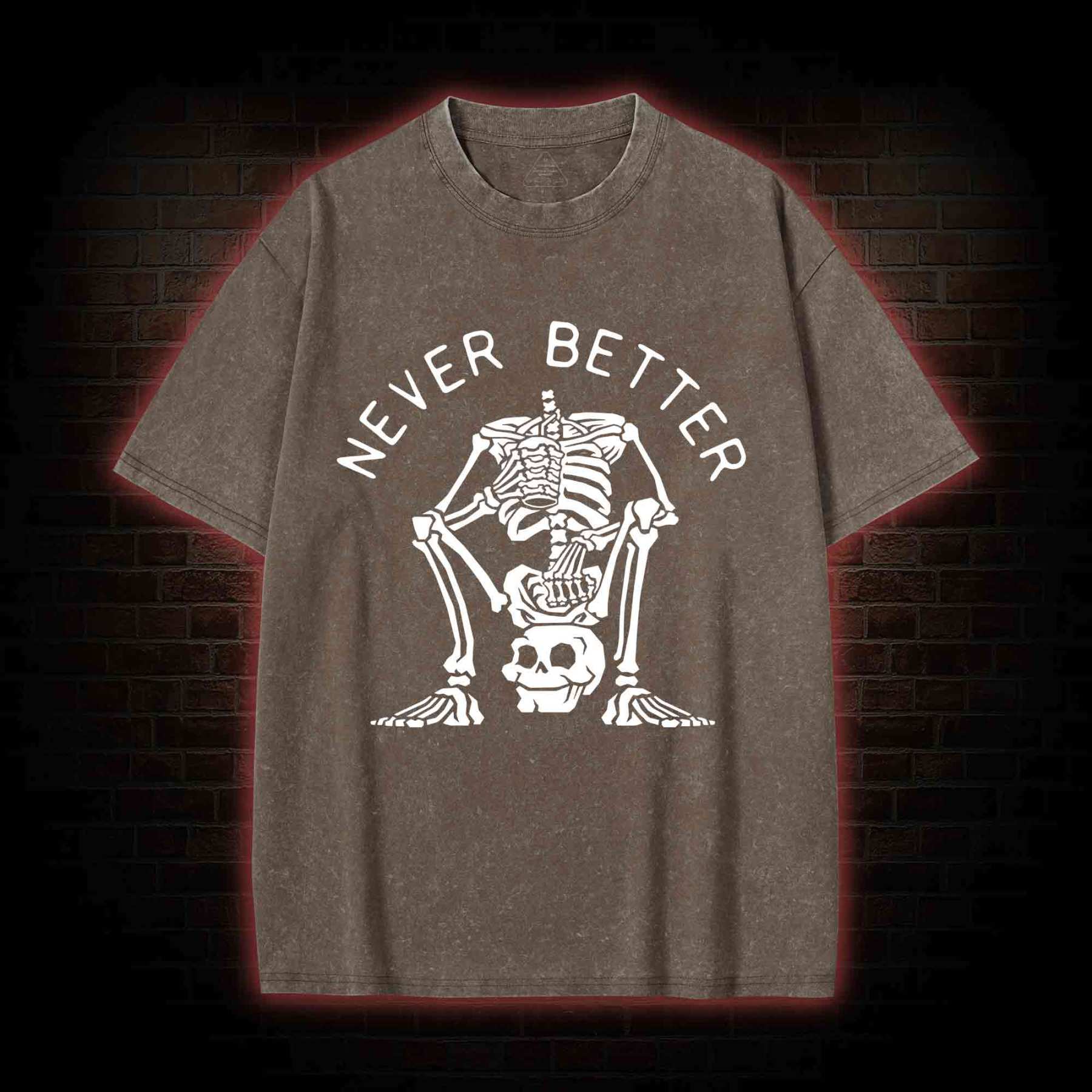 Never Better Graphic Washed T-shirt