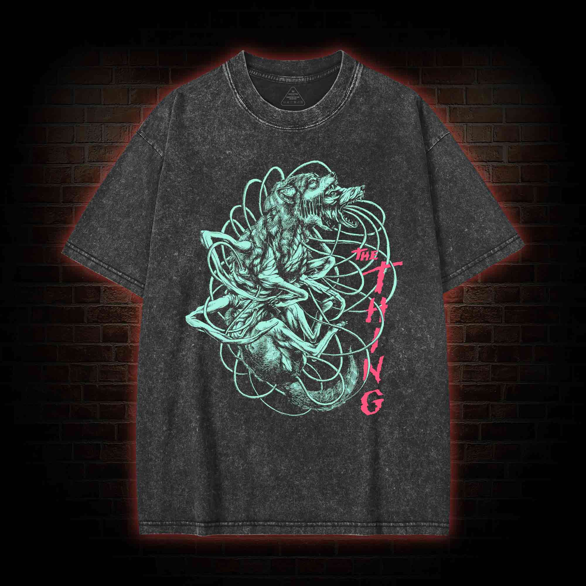 The Thing Cult Horror Washed T-shirt
