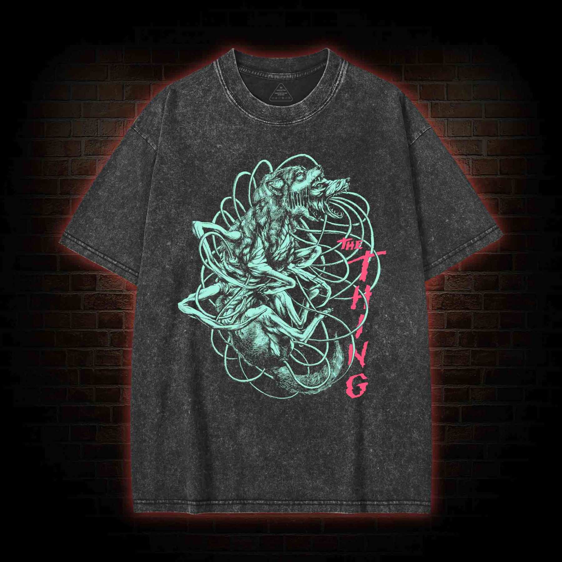 The Thing Cult Horror Washed T-shirt