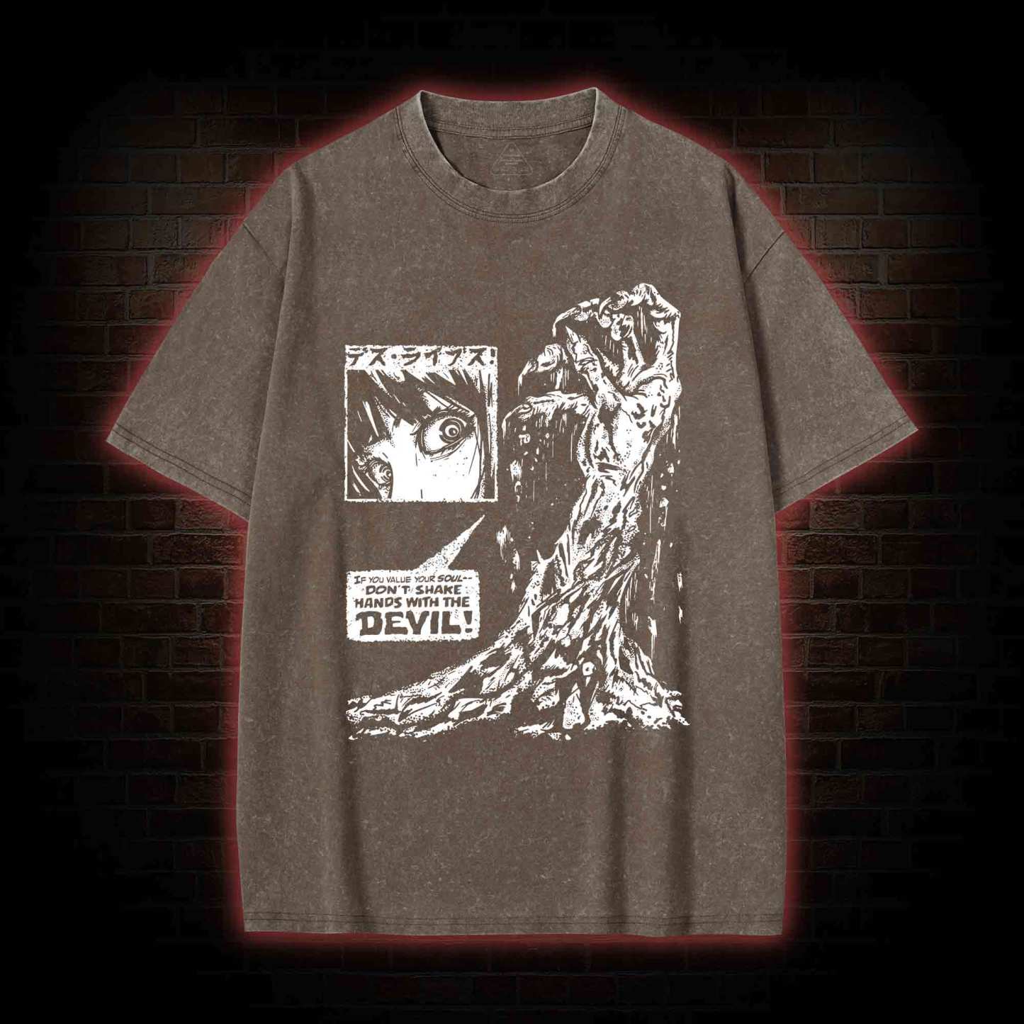 Don't Shake Hands With the Devil Washed T-shirt